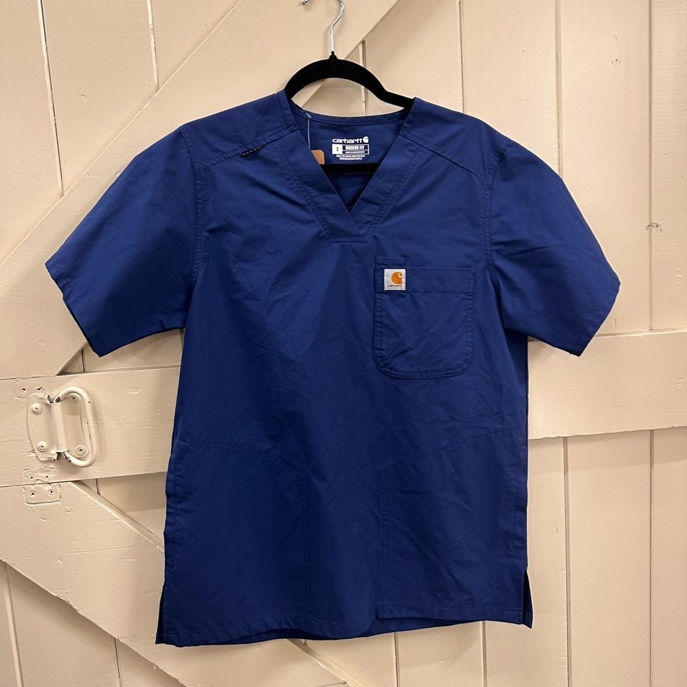 Carthartt navy scrub top men’s small